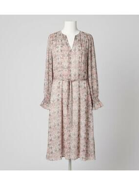 Zadig & Voltaire Raya Mousseline Floral Beaded Midi Dress Medium